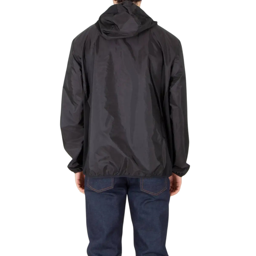 Coupe-vent zippé à capuche MONCLER Galveston nylon déperlant noir