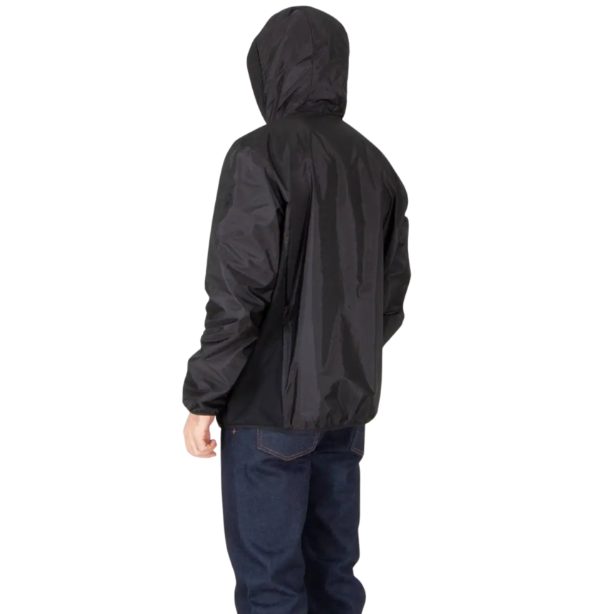 Coupe-vent zippé à capuche MONCLER Galveston nylon déperlant noir