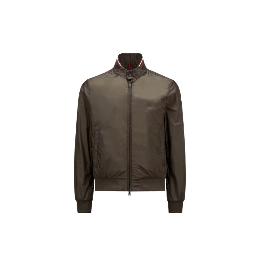 Veste blouson zippé imperméable MONCLER Reppe nylon kaki