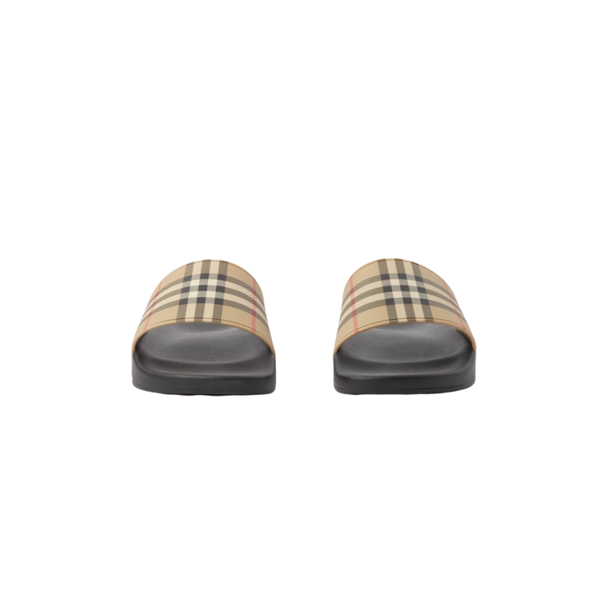 Claquette BURBERRY Furley check beige