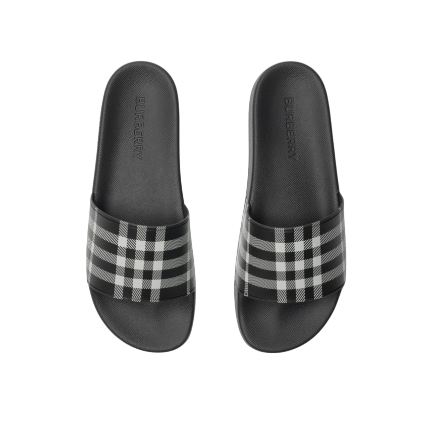 Claquette BURBERRY Furley check noir