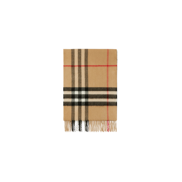 Echarpe BURBERRY cachemire carreaux Check beige