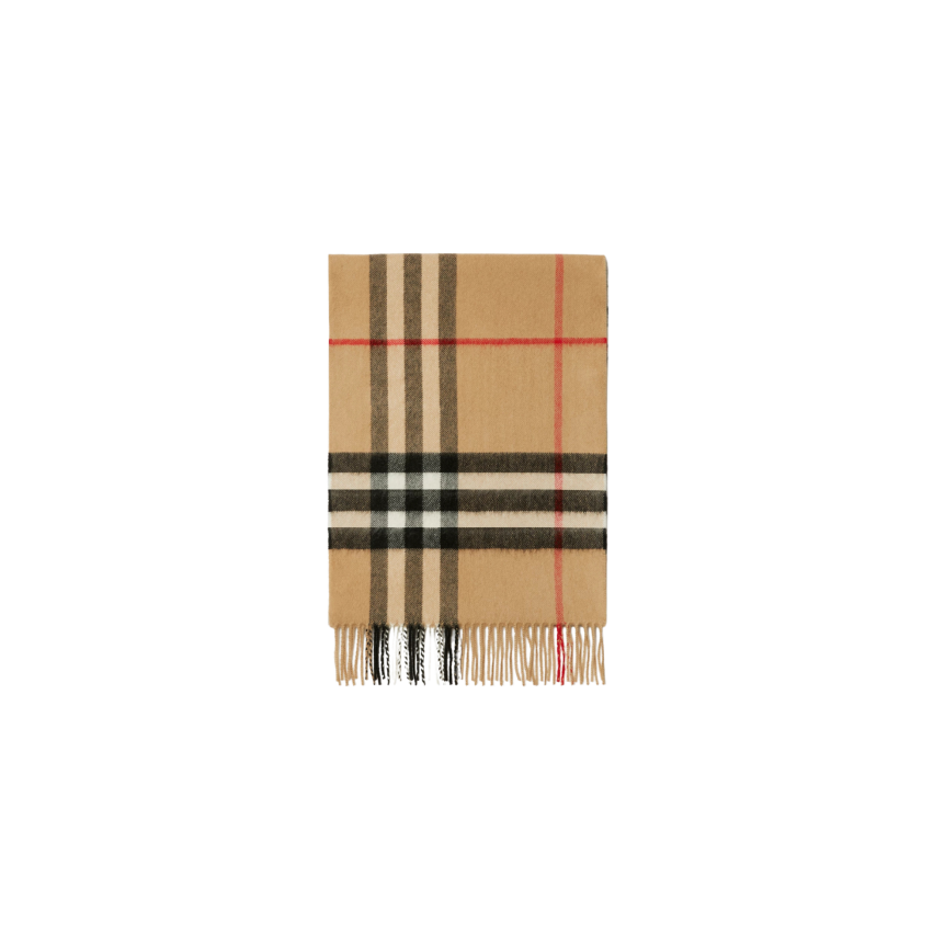 Echarpe BURBERRY cachemire carreaux Check beige