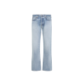 Jean droit coton denim bleu ciel délavé
