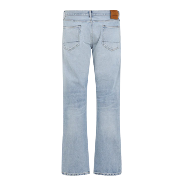 Jean droit TOM FORD coton denim bleu ciel délavé