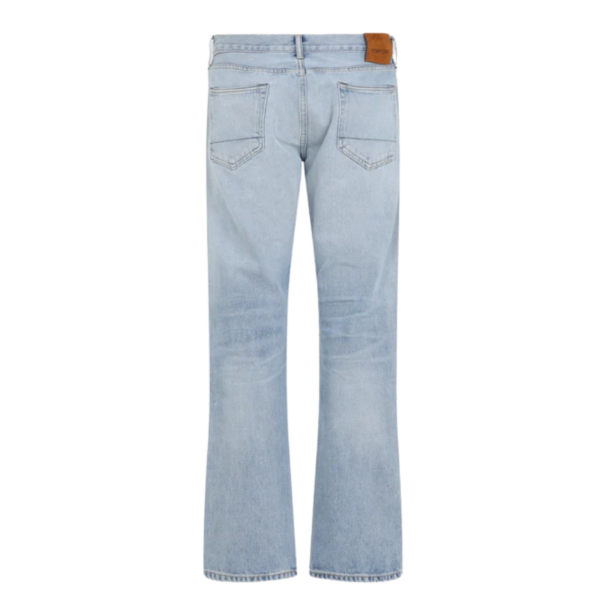 Jean droit TOM FORD coton denim bleu ciel délavé