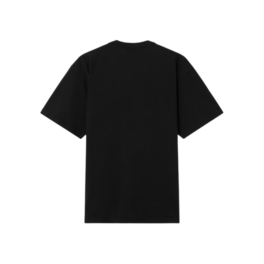 T-shirt manche courte STONE ISLAND jersey coton bio noir poche poitrine