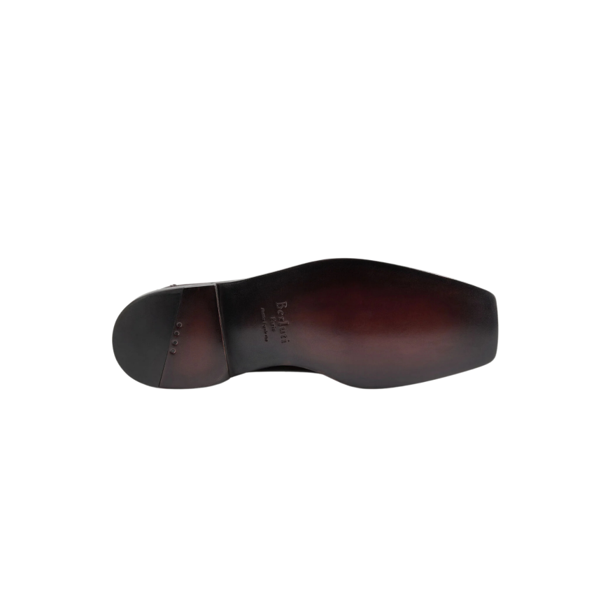 Mocassin BERLUTI Mont Thabor Cuir de veau Venezia marron ambre