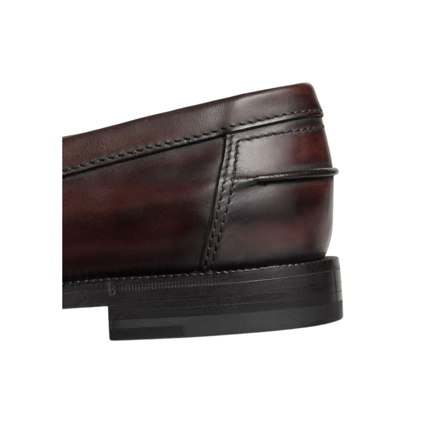 Mocassin BERLUTI Mont Thabor Cuir de veau Venezia marron ambre