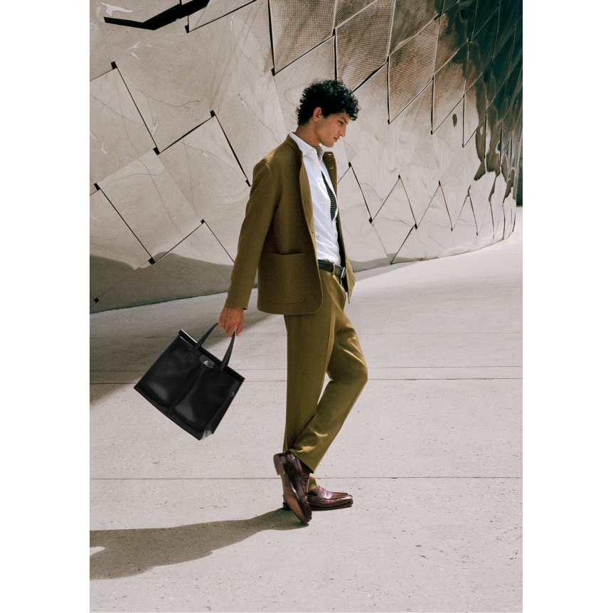 Mocassin BERLUTI Mont Thabor Cuir de veau Venezia marron ambre