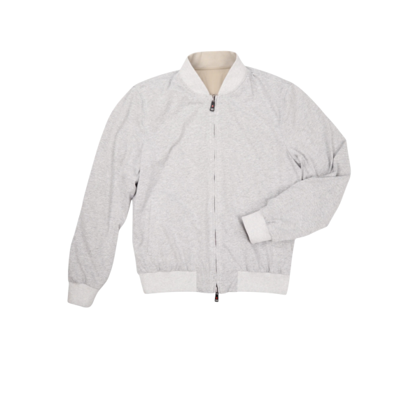 Blouson bomber KIRED Penna beige réversible gris clair
