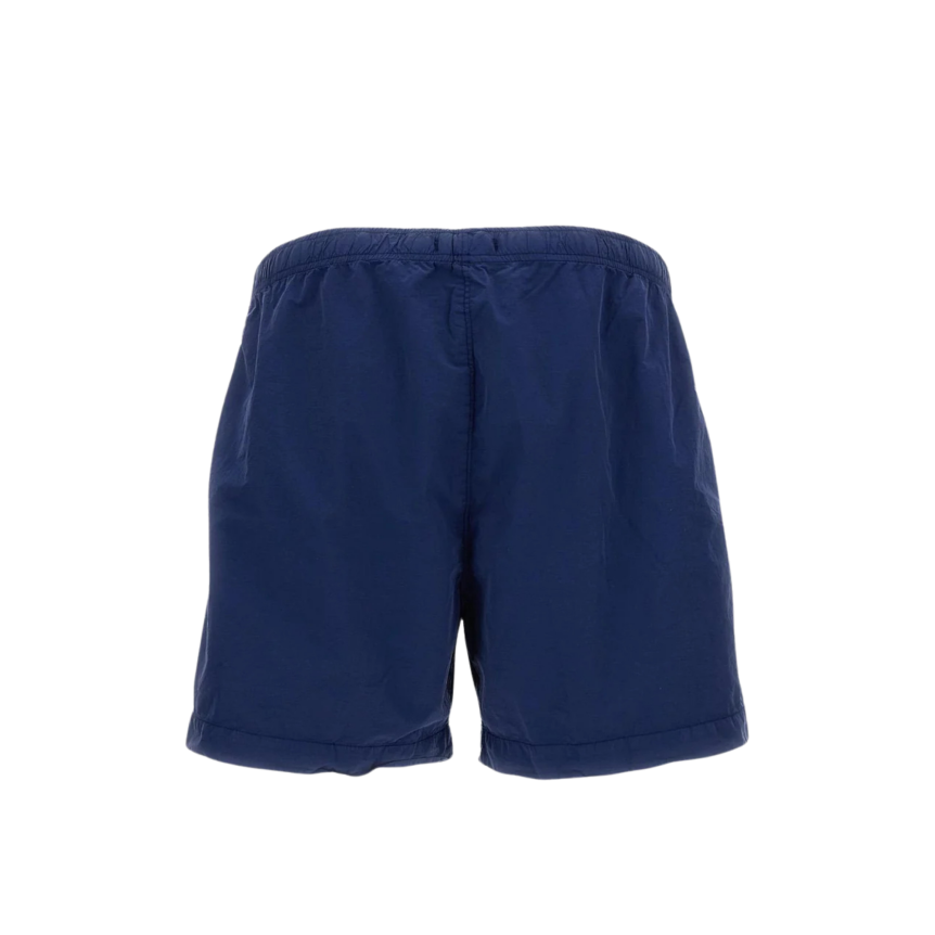 Short de bain CP COMPANY nylon bleu lentille