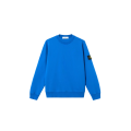 Sweat-shirt ras-du-cou regular manche raglan coton bleu roi
