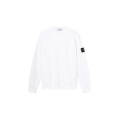 Sweat-shirt ras-du-cou regular manche raglan coton blanc