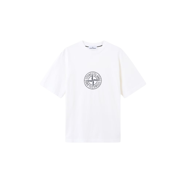T-shirt manche courte STONE ISLAND jersey coton bio imprimé Camo Compass