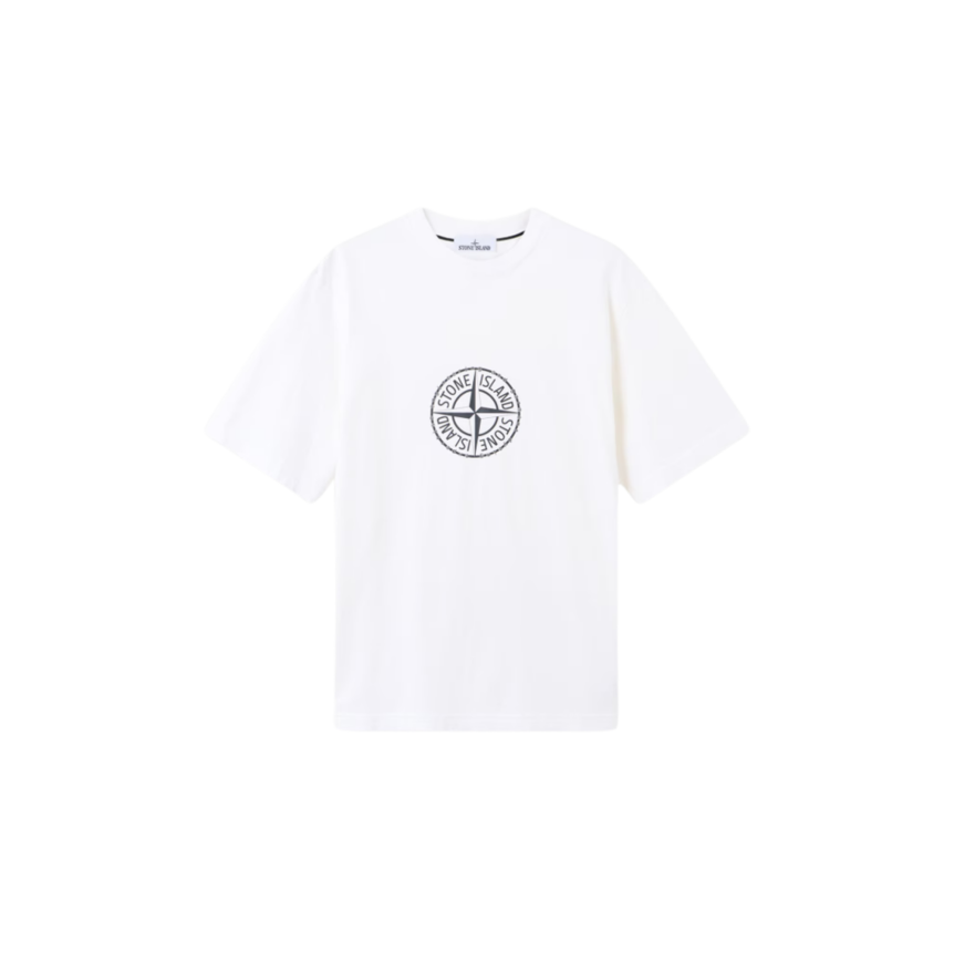 T-shirt manche courte STONE ISLAND jersey coton bio imprimé Camo Compass