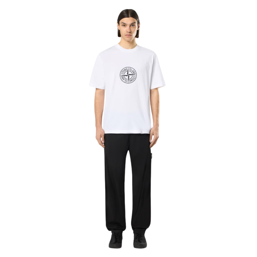 T-shirt manche courte STONE ISLAND jersey coton bio imprimé Camo Compass
