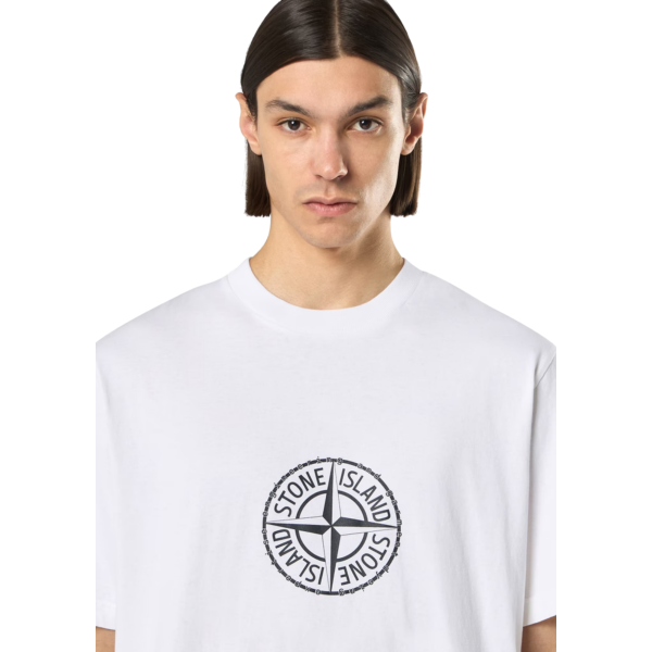 T-shirt manche courte STONE ISLAND jersey coton bio imprimé Camo Compass