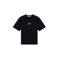 T-shirt col rond jersey coton bio noir imprimé Archivio dos