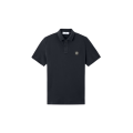 Polo piqué de coton bleu marine patch Compass