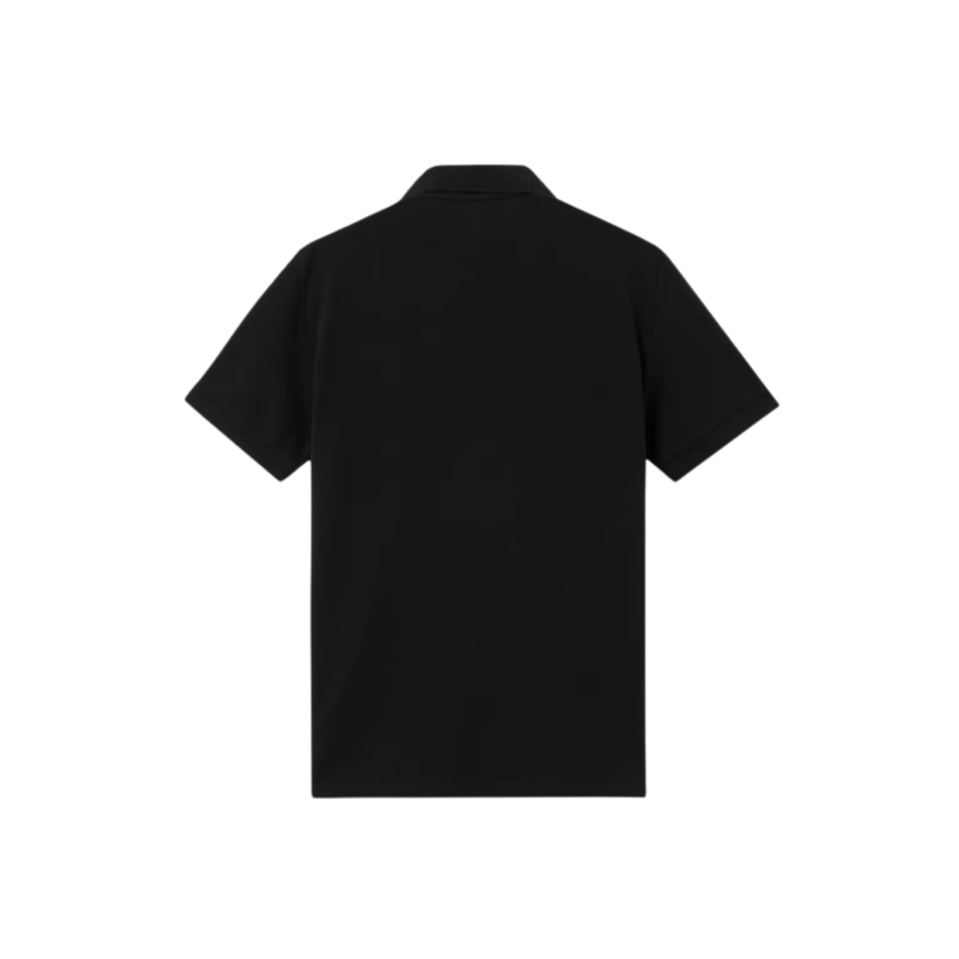 Polo STONE ISLAND piqué de coton noir patch Compass
