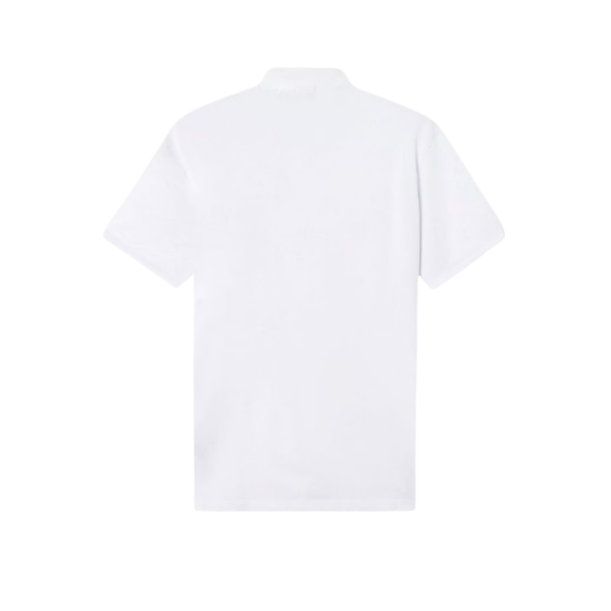 Polo STONE ISLAND piqué de coton blanc patch Compass