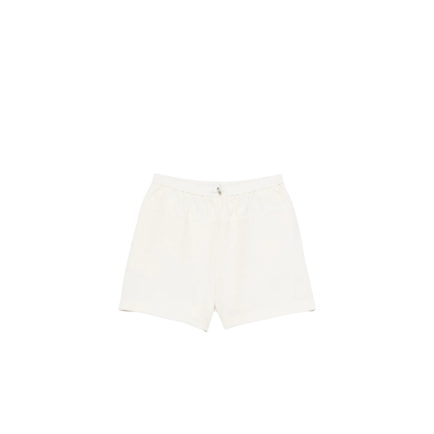 Short MONCLER coton mélangé nylon éponge écru