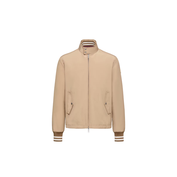 Blouson bomber MONCLER Prieure coton mélangé camel réversible bordeaux