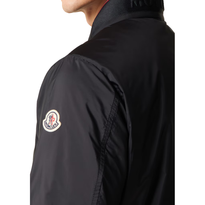 Veste blouson zippé imperméable MONCLER Reppe nylon noir