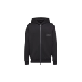 Sweat à capuche zippé molleton de coton logo