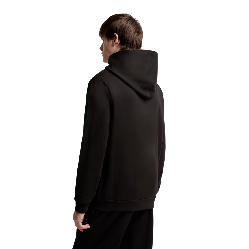 Sweat à capuche zippé MONCLER molleton de coton logo