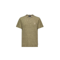 T-shirt col rond manche courte coton effet lin vert kaki Collection Grenoble