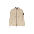 Surchemise veste zippée ripstop coton bio beige poches poitrine