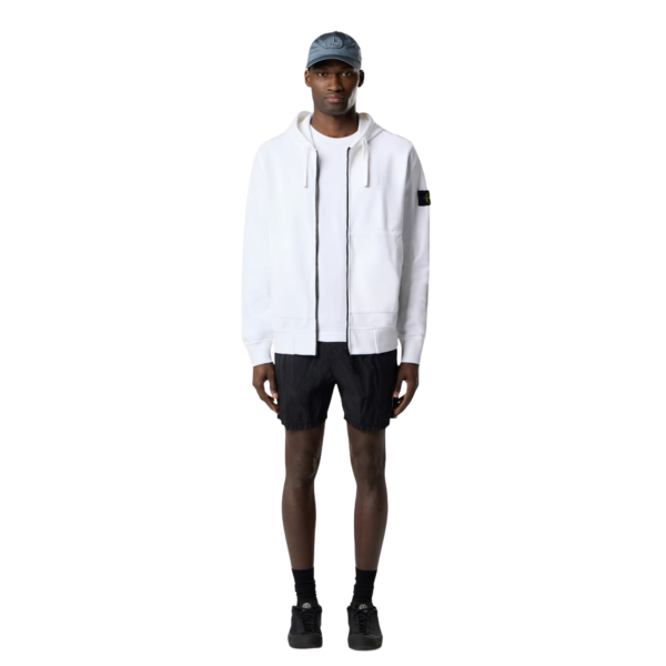 Short de bain STONE ISLAND mi-long regular nylon noir ECONYL® poches