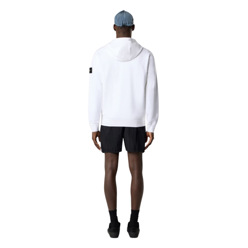 Short de bain STONE ISLAND mi-long regular nylon noir ECONYL® poches