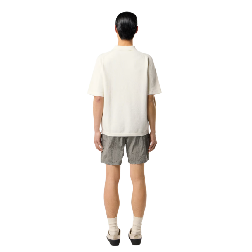 Short de bain STONE ISLAND mi-long regular nylon gris perle ECONYL® poches