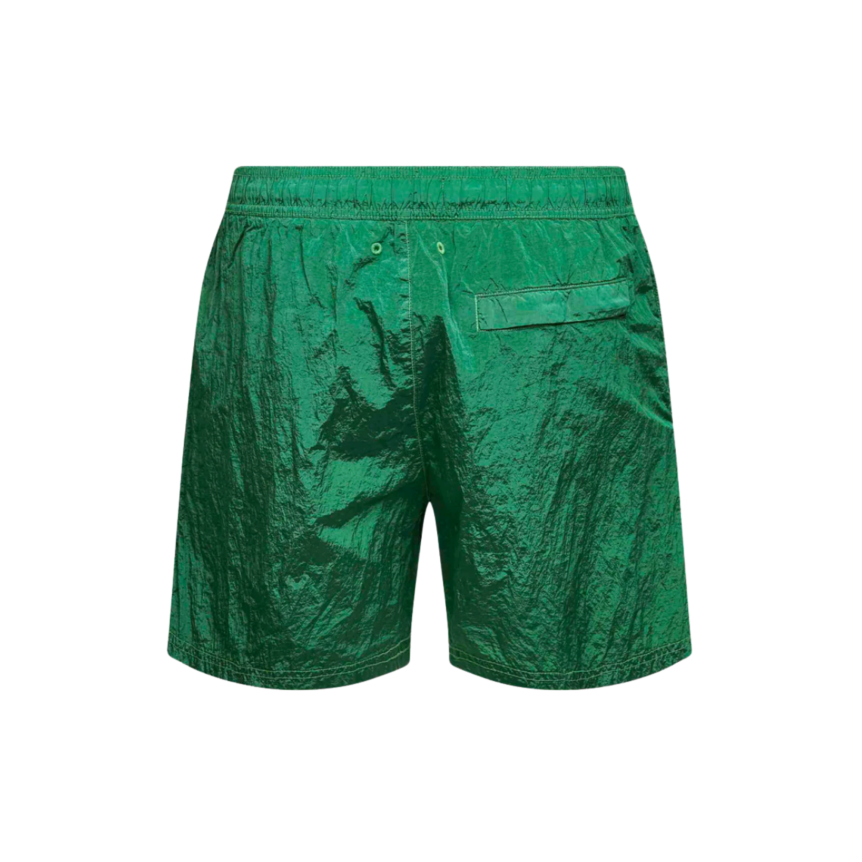 Short de bain STONE ISLAND mi-long regular nylon vert gazon ECONYL® poches