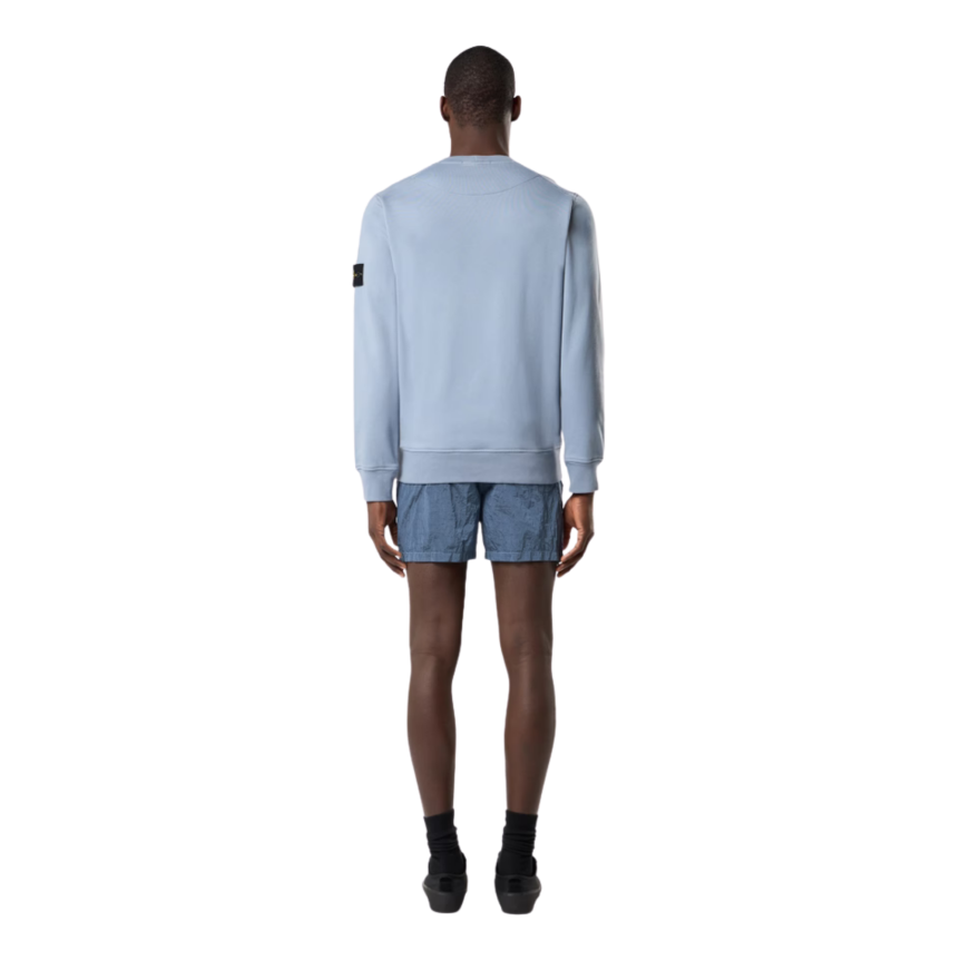 Short de bain court STONE ISLAND slim nylon métal ECONYL ® bleu jean poches