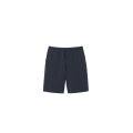Short seersucker coton rayures noir gris