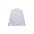 Chemise zippée Re nylon rayure bleu ciel poche poitrine triangle
