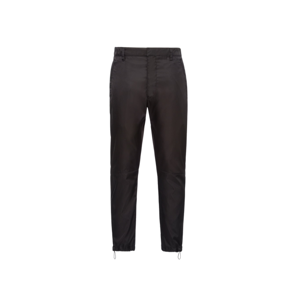 Pantalon skinny PRADA Re Nylon noir bas elastique