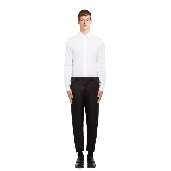 Pantalon skinny PRADA Re Nylon noir bas elastique