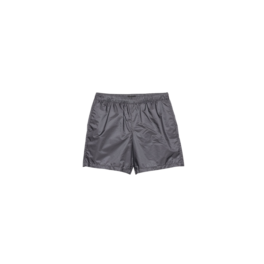 Short de bain PRADA Re Nylon gris poche zippée