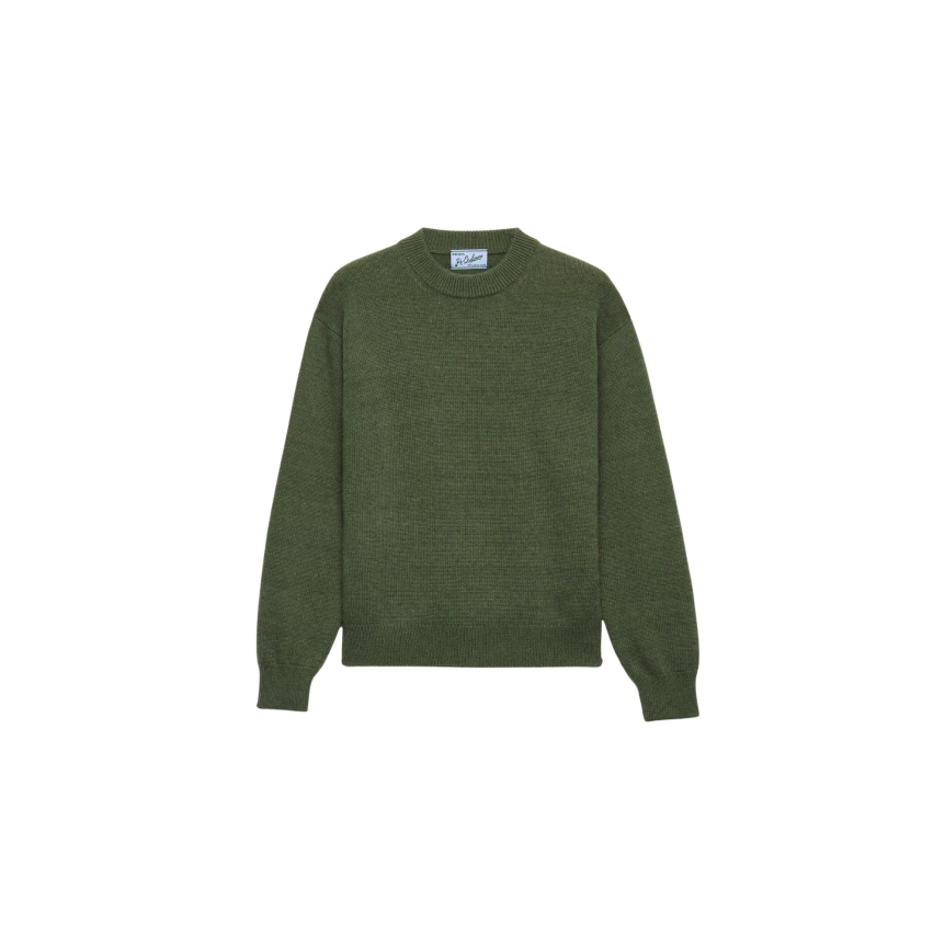 Pull col rond PRADA Re Cachemire vert foret kaki