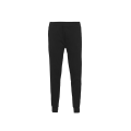 Pantalon jogging coton technique Re Nylon noir bas taille élastique