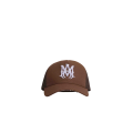 Casquette coton marron chocolat filet broderie logo MA