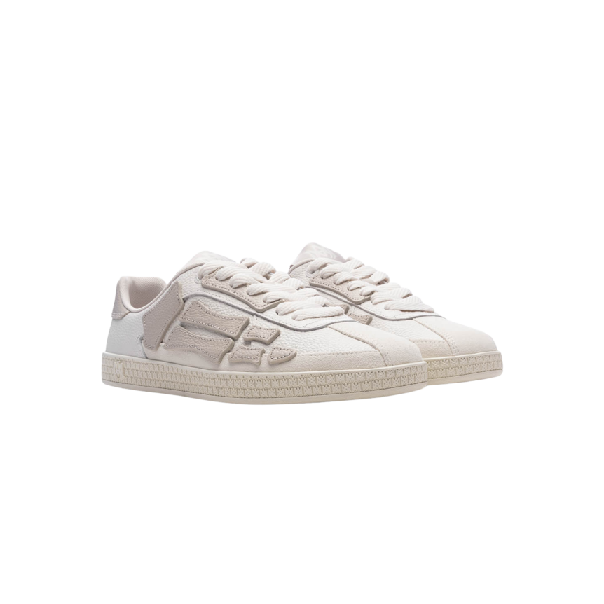 Basket AMIRI Pacific Bones cuir daim blanc Skull