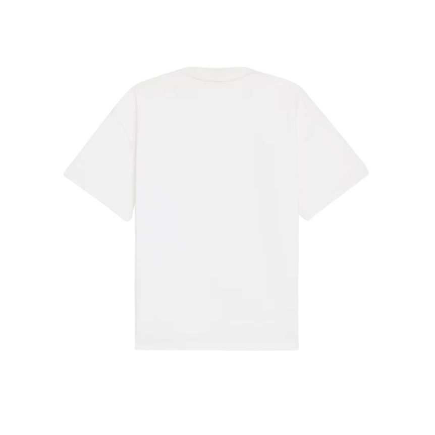 T-shirt col rond CELINE jersey coton blanc broderie logo Triomphe rouge
