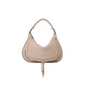 Sac porté épaule Marcie moyen cuir veau lisse beige nude