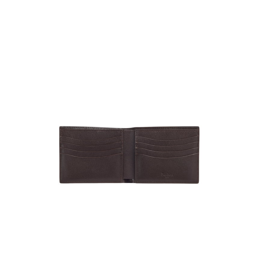 Portefeuille Compact BERLUTI Makore Slim Gaspard Cuir veau Venezia kaki